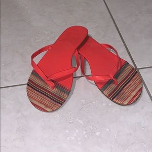 Peach Flip Flops